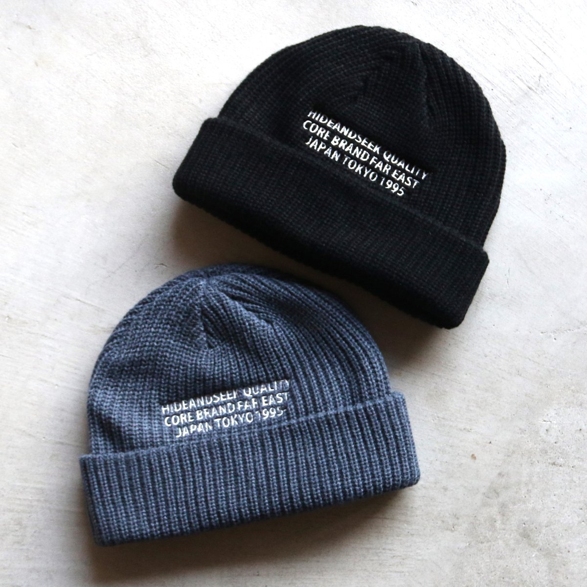 HIDEANDSEEK ハイドアンドシーク ロゴ ニット キャップ Knit Cap 