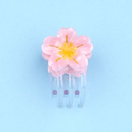 ククシュゼット 正規商品 ヘア ミニ アクセ クリップ 花 Coucou Suzette サクラ ミニ ヘアクロー ピンク (sakuraminiclaw)