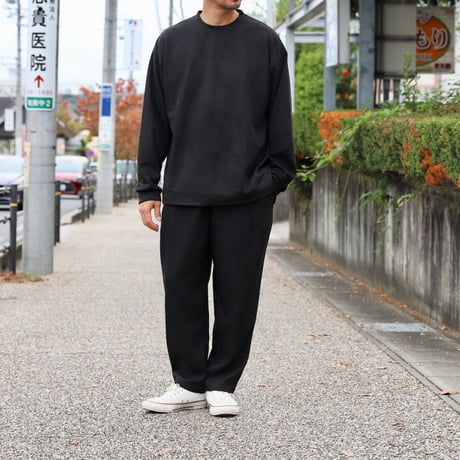CHARGER / Cut Suede Side Slit Big Crew / cr24awtops01