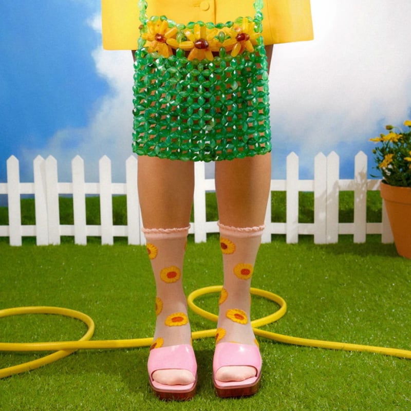 ビーズバッグ ククシュゼット 正規商品 ビーズ バッグ ショルダー かわいい 花