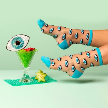 Coucou Suzette / ブルー アイ シアー ソックス / bleyeshsocks