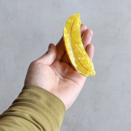 ククシュゼット 正規商品 ヘア アクセ クリップ フルーツ 果物 Coucou Suzette バナナ ヘア クロー イエロー  (bananaclaw)
