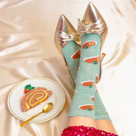 Coucou Suzette /  Christmas Log Cake Socks / christmaslogcakesocks