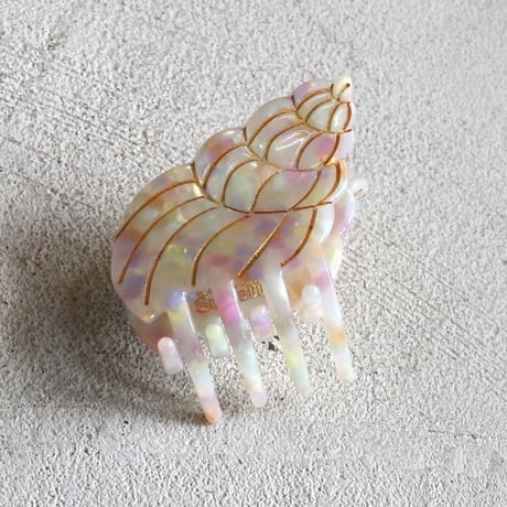 ククシュゼット 正規商品 ヘア アクセ クリップ かわいい 海 夏 魚 生き物 フランス Coucou Suzette 貝殻 ヘア クロー マルチカラー(shellclaw)