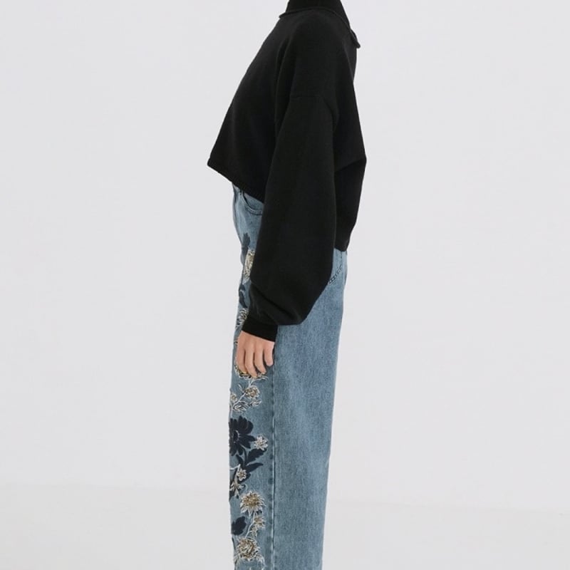 CLANE / ROLL NECK SHORT KNIT TOPS / 181062262 | CLANE / ROLL NECK SHORT KNIT TOPS / 181062262 |