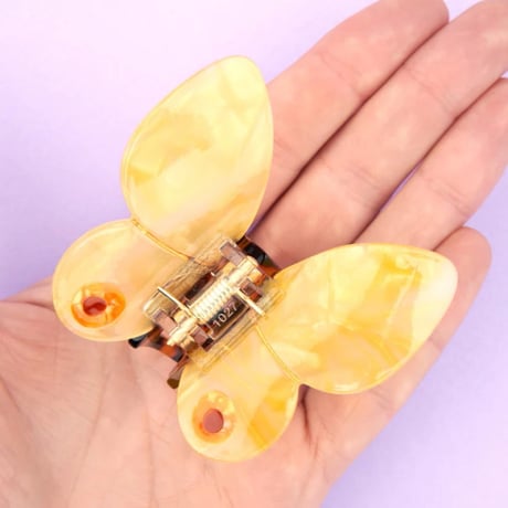 ククシュゼット 正規商品 ヘア アクセ クリップ 蝶 虫 かわいい ギフト Coucou Suzette 黄色 蝶 ヘア クロー イエロー(yebutterflyclaw)