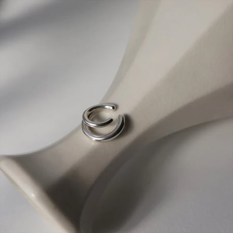TEN. 正規商品 ユニセックス アクセサリー テン ダブルライン イヤーカフ シルバー/ゴールド【即日発送】