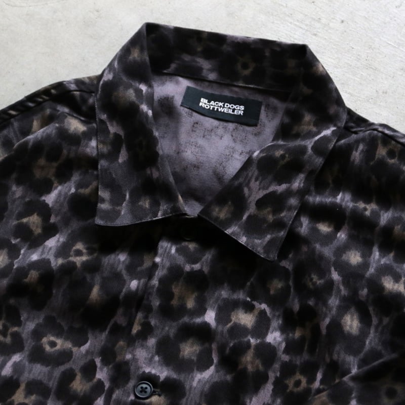 ROTTWEILER / R9 LEOPARD OPENCOLLAR SHIRT / rw24 