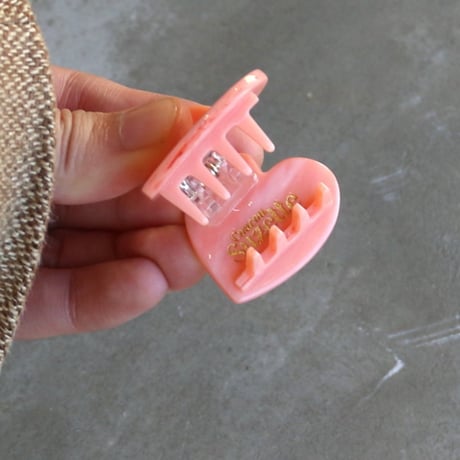 ククシュゼット 正規商品 ヘア ミニ アクセ クリップ Coucou Suzette  ピンク ミニ ハート ヘアクロー ピンク  (piminiheartclaw)