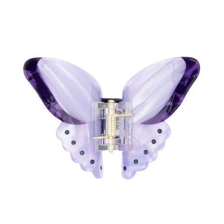 ククシュゼット 正規商品 ヘア アクセ クリップ 蝶 虫 かわいい ギフト Coucou Suzette 紫 蝶 ヘア クロー  パープル(pubutterflyclaw)