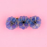 ククシュゼット 正規商品 ヘアアクセ クリップ ピン 花 ヘアピン フランス Coucou Suzette アネモネ ヘア クリップ ブルー (anemoneclip)