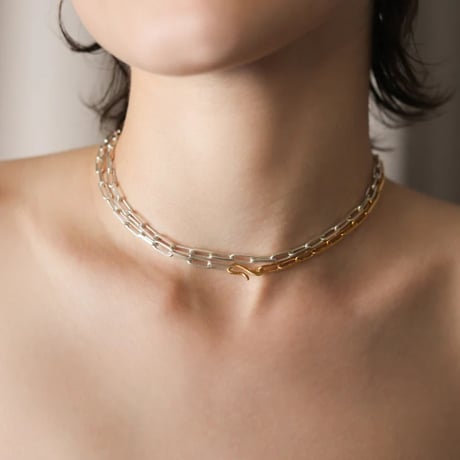TEN. 正規商品 ユニセックス アクセサリー テン グリッド ネックレス シルバー/ゴールド【即日発送】(ne-0049)(neg-0049)