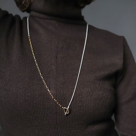 TEN. 正規商品 ユニセックス アクセサリー テン カンダマント ネックレス シルバー/シルバー×ゴールド【即日発送】(ne-0028)(nex-0028)