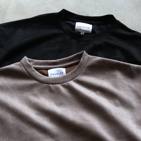 CHARGER / Cut Suede Side Slit Big Crew / cr24awtops01
