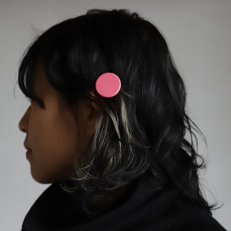 ククシュゼット 正規商品 ヘア アクセ クリップ レトロ かわいい フランス Coucou Suzette 丸型 ラウンド ヘアクリップ ピンク(roundclip)