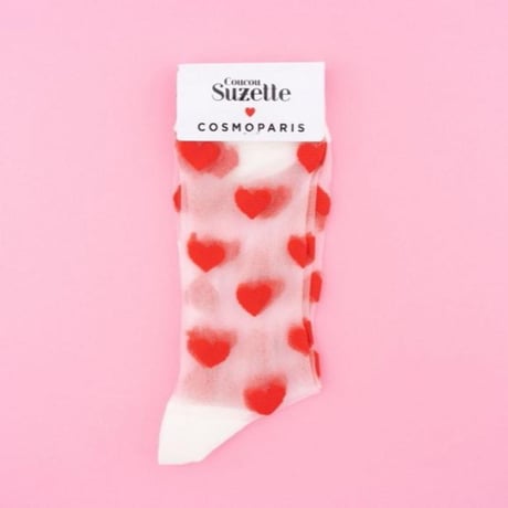 Coucou Suzette / ハート シアー ソックス / heartshsocks