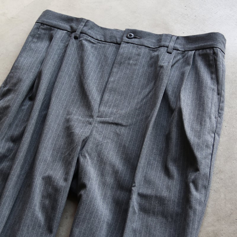 パンツ HideandSeek Striped Pleated Trouser HIDEANDSEEK / Striped Pleated Trouser / HP-0306