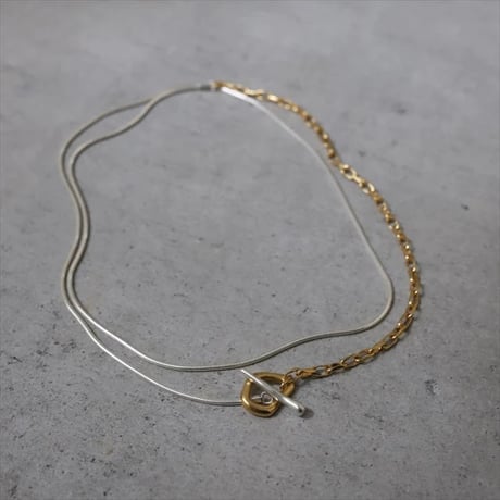 TEN. 正規商品 ユニセックス アクセサリー テン カンダマント ネックレス シルバー/シルバー×ゴールド【即日発送】(ne-0028)(nex-0028)