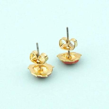 ククシュゼット 正規商品 ピアス 両耳 レディース 虫 個性的 かわいい ギフト てんとう虫 ピアス レッド×ブラック(ladybugear)