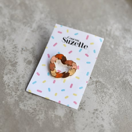ククシュゼット 正規商品 ピンバッジ ブローチ かわいい おしゃれ フランス 個性的 Coucou Suzette トゥゲザー ピン  ミックス (togetherpin)