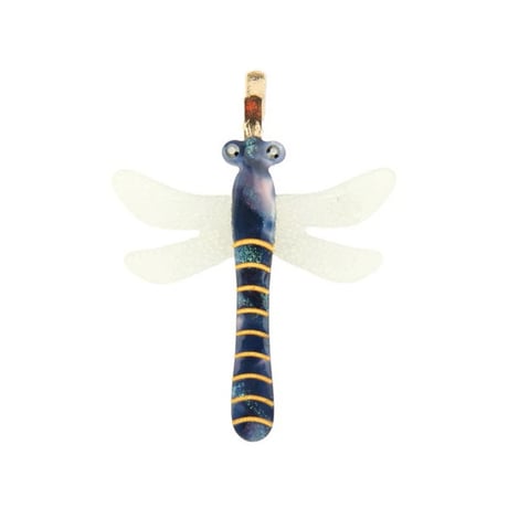 ククシュゼット 正規商品 アクセ ピン クリップ 虫 かわいい おしゃれ ギフト Coucou Suzette トンボ ヘア クリップ ネイビー(dragonflyclip)
