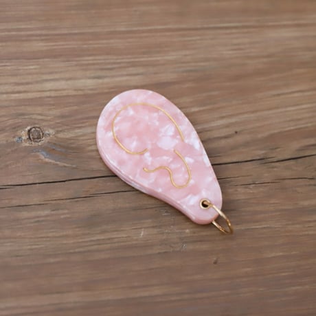 ククシュゼット 正規商品 手鏡 コンパクト ミラー スライド式 個性的 かわいい フランス おしゃれ Coucou Suzette 耳 ミラー  ベージュ(earmir)