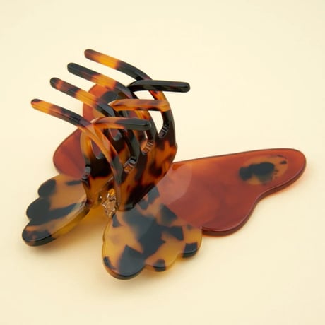 ククシュゼット 正規商品 ヘア アクセ クリップ 虫 かわいい おしゃれ ギフト Coucou Suzette べっ甲 蛾 ヘア クロー ブラウン(mothhairclaw)