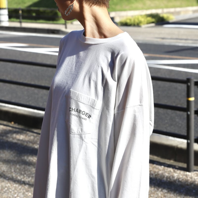CHARGER COFFEE STAND×REMI RELIEF 別注ロングスリーブTシャツ CHARGER COFFEE STAND×REMI RELIEF 別注ロングスリーブTシャツ