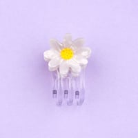 ククシュゼット 正規商品 ヘア ミニ アクセ クリップ 花 Coucou Suzette  デイジー ミニ ヘアクロー  ホワイト  (daisyminiclaw)