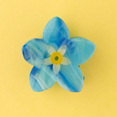 ククシュゼット 正規商品 ヘア アクセ クリップ かわいい 花 Coucou Suzette 忘れな草 ヘア クロー Forget Me Not Hair Claw ブルー (fmnclaw)