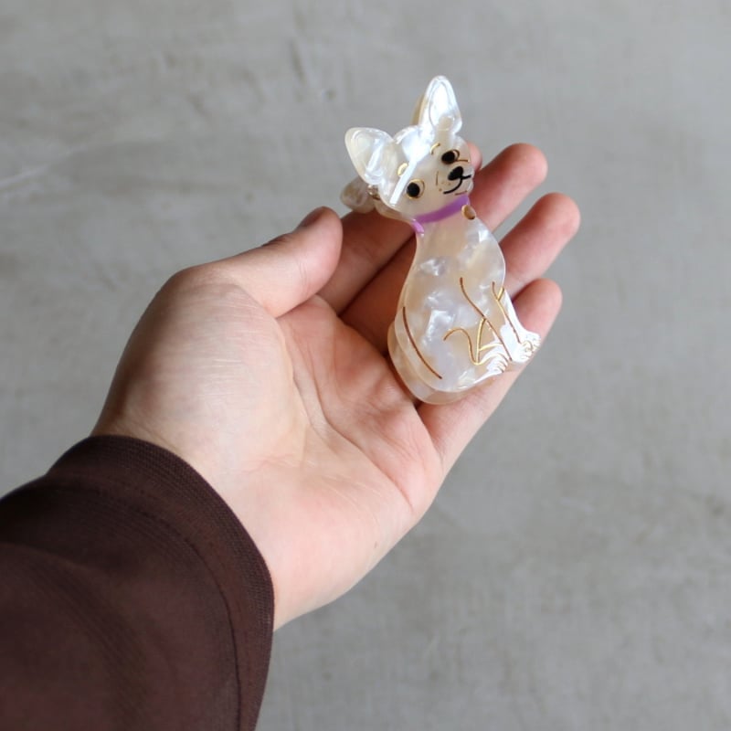 ククシュゼット 正規商品 ヘア アクセ クリップ 犬 チワワ ヘア クロー