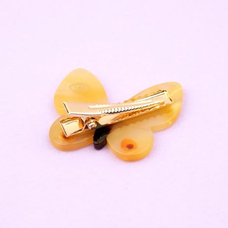 ククシュゼット 正規商品 アクセ ピン クリップ 虫 かわいい ギフト Coucou Suzette 黄色 蝶 ヘア クリップ  イエロー(yebutterflyclip)