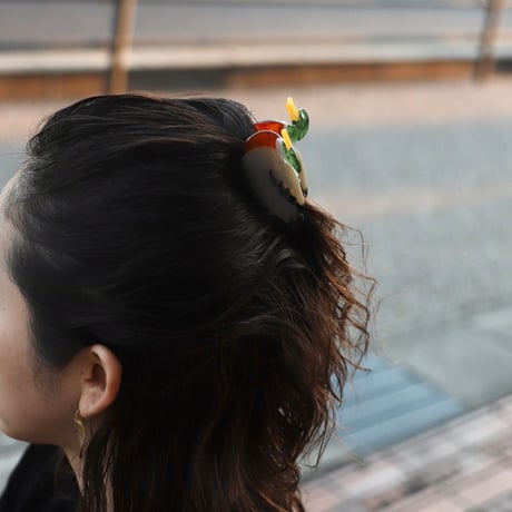 ククシュゼット 正規商品 ヘア アクセ クリップ かわいい 鳥 カモ フランス Coucou Suzette マガモ アヒル ヘア クロー マルチ (duckclaw)