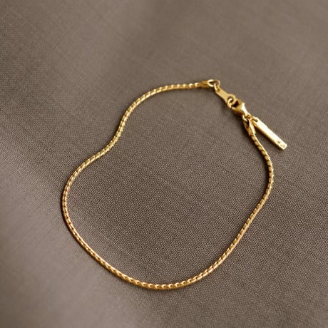 TEN. 正規商品 ユニセックス アクセサリー テン ツイスト チェーン ブレスレット シルバー/ゴールド【即日発送】(br-0037)(brg-0037)