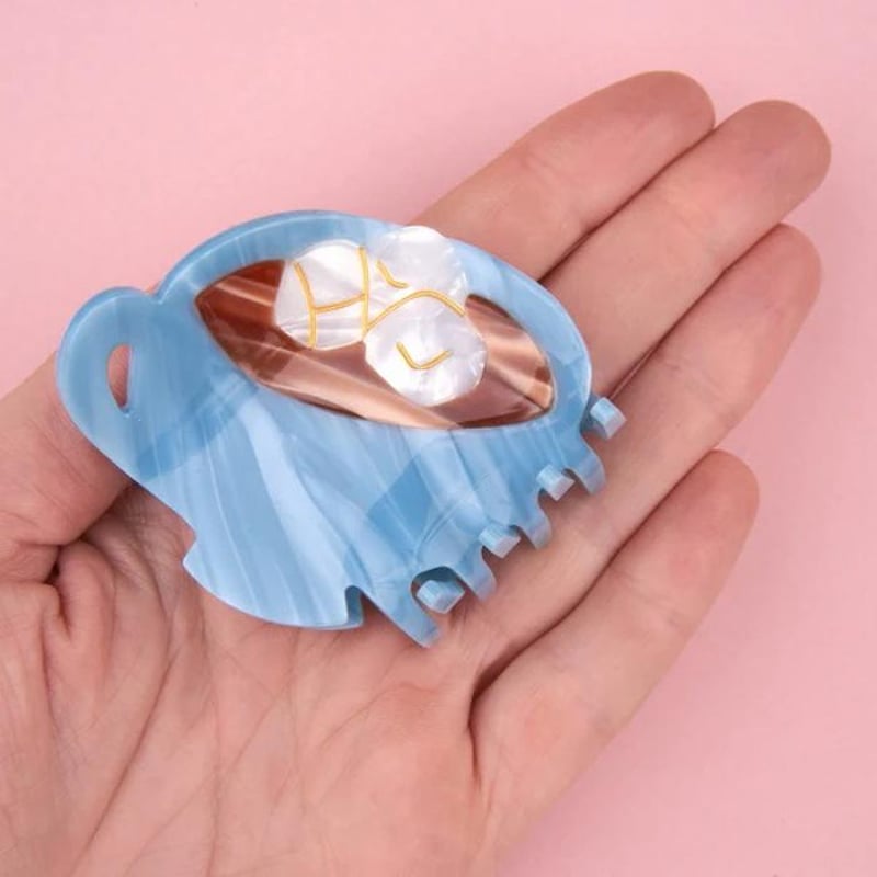 専用❤️ハンドメイド hair clip  choucho Coucou Suzette / Hot Chocolate Hair Claw / hotc