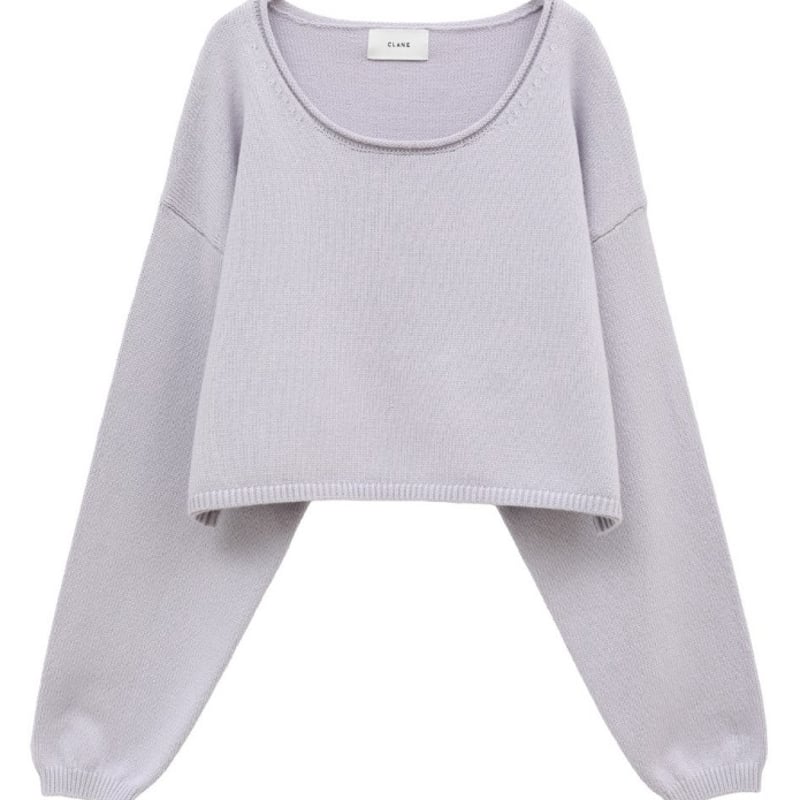 CLANE ROLL NECK SHORT KNIT TOPS
