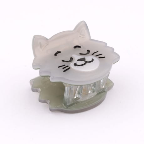 ククシュゼット 正規商品 ヘア ミニ アクセ クリップ 猫 Coucou Suzette グレー キャット ミニ ヘア クロー グレー(grcatminiclaw)