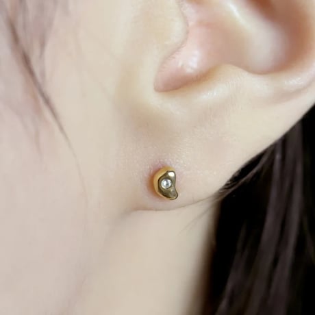TEN. 正規商品 ユニセックス アクセサリー テン スイムピアス ゴールド【即日発送】