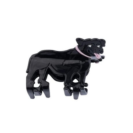 ククシュゼット 正規商品 ヘア アクセ クリップ 犬 Coucou Suzette スタッフィー スタッフォード シャーブル テリア ヘア クローブラック (staffyclaw)