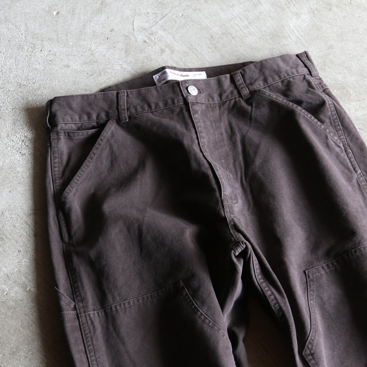HIDEANDSEEK / Ox Double Knee Work Pant(washed)