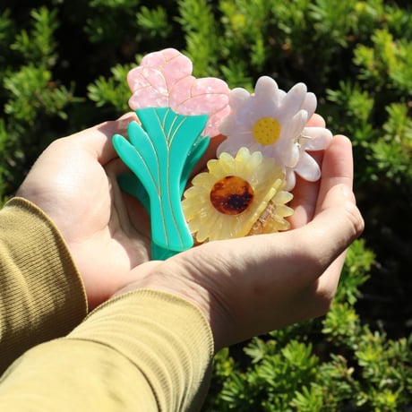 ククシュゼット 正規商品 ヘア アクセ クリップ 花 Coucou Suzette ヒマワリ ヘア クロー Sunflower Hair Claw イエロー  (sunflowerclaw)