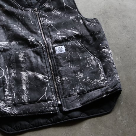 HIDEANDSEEK / Camo Zip Work Vest / HJ-100225