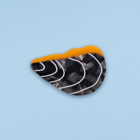 ククシュゼット 正規商品 ヘア アクセ ピン かわいい 海 夏 フランス ギフト Coucou Suzette ムール貝 クリップ グレー(musselclip)