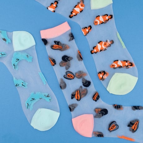 Coucou Suzette / カクレクマノミ シアー ソックス / clownfishshsocks