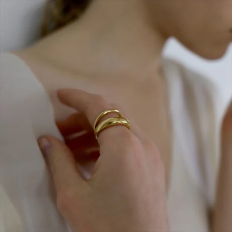 TEN. 正規商品 ユニセックス アクセサリー テン クロス リング シルバー/ゴールド【即日発送】(rg-0099)(rgg-0099)