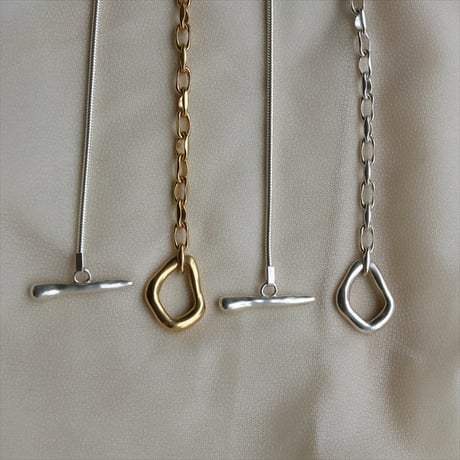TEN. 正規商品 ユニセックス アクセサリー テン カンダマント ネックレス シルバー/シルバー×ゴールド【即日発送】(ne-0028)(nex-0028)