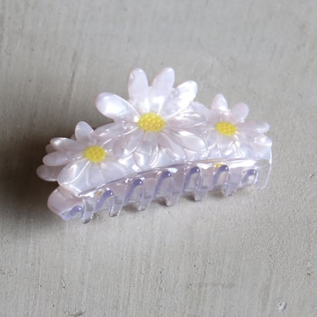 ククシュゼット 正規商品 ヘア アクセ クリップ Coucou Suzette ビッグ デイジー ヘア クロー ホワイト (bigdaisyclaw)