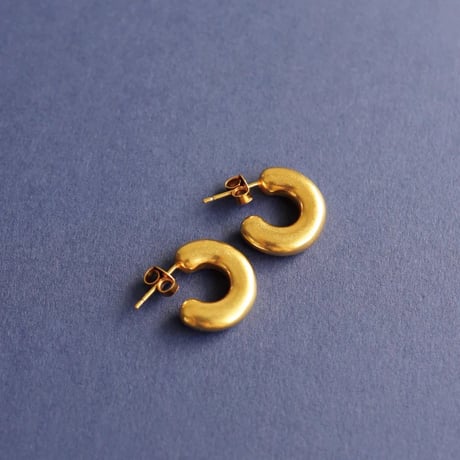 TEN. 正規商品 ユニセックス アクセサリー テン ベーグル ピアス シルバー/ゴールド【即日発送】