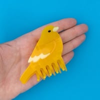 ククシュゼット 正規商品 ヘア アクセ クリップ かわいい 鳥 フランス Coucou Suzette カナリア  ヘア クロー イエロー (canaryclaw)