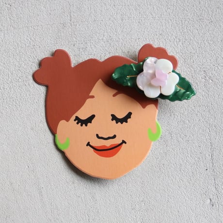 ククシュゼット 正規商品 ヘアアクセ クリップ ピン ヘアピン 花 フランス Coucou Suzette パンジー ヘア クリップ ピンク(pipansyclip)